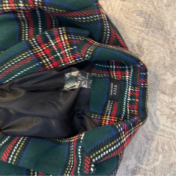 Vici Tartan Blazer with Red and Green - nwt size xsmall - Picture 3 of 3